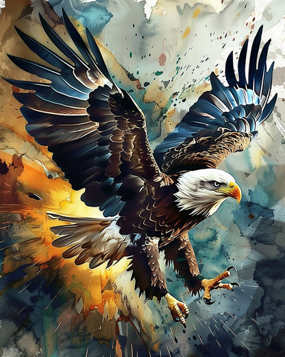 Majestic Eagle Paint by Numbers Kit