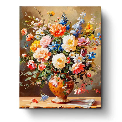 Floral Vase Paint by Numbers Kit