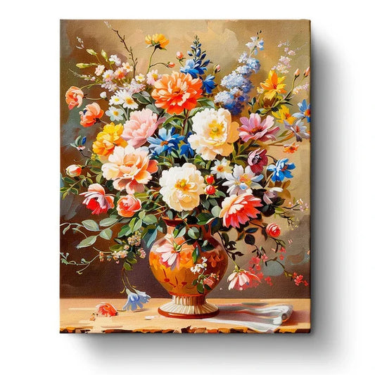Floral Vase Paint by Numbers Kit