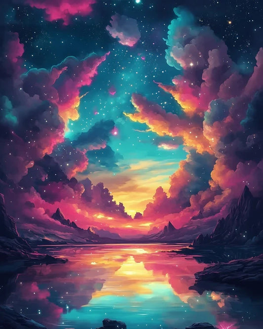 Milky Way Journey Paint by Numbers Kit