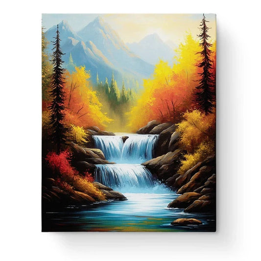 Majestic Waterfall Paint by Numbers Kit
